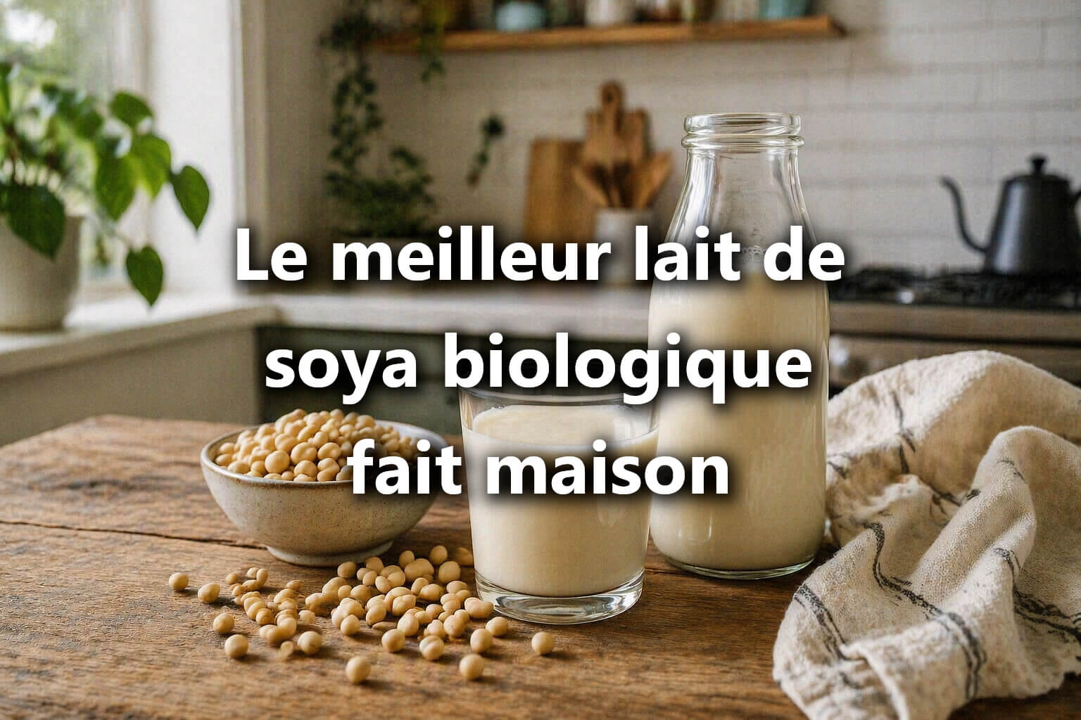 The Best Homemade Organic Soymilk