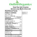 Dead Sea Salt (Coarse) Nutritional Facts