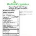 Organic Apple Cider Vinegar Nutritional Facts
