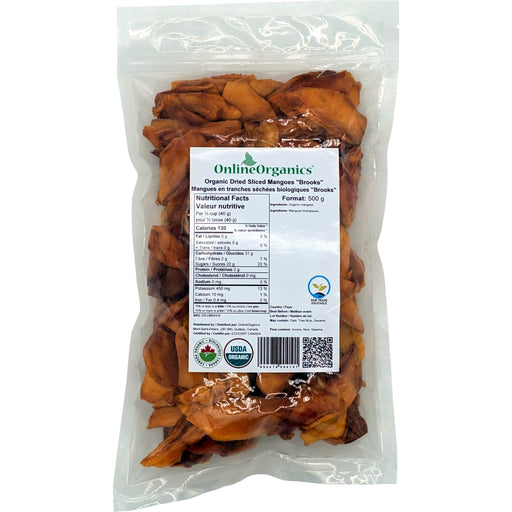  Organic Dried Sliced Mangoes "Brooks" (Certified Fairtrade)