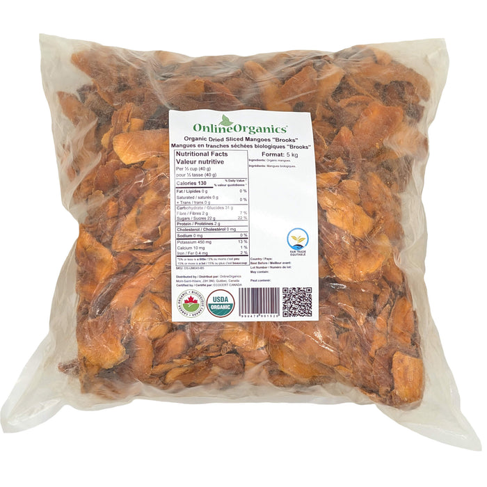  Organic Dried Sliced Mangoes "Brooks" (Certified Fairtrade)