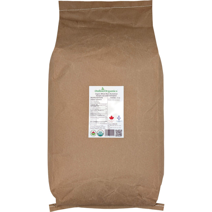 Organic Whole Black Buckwheat