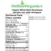 Organic Whole Black Buckwheat Nutritional Facts