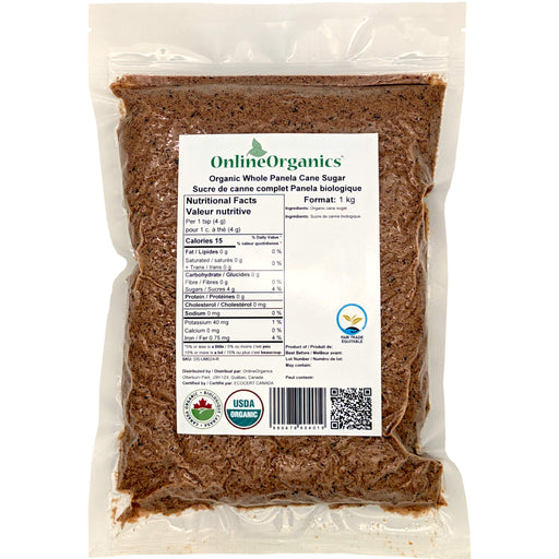 Organic Whole Panela Cane Sugar (Certified Fairtrade)