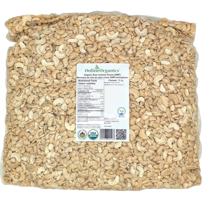Organic Raw Cashew Pieces (SWP) (Certified Fairtrade)