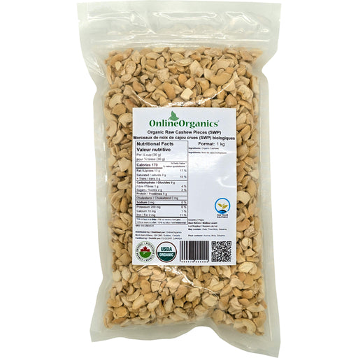 Organic Raw Cashew Pieces (SWP) (Certified Fairtrade)