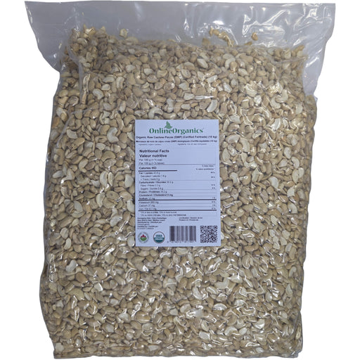 Organic Raw Cashew Pieces (SWP) (Certified Fairtrade)