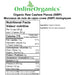 Organic Raw Cashew Pieces (SWP) (Certified Fairtrade) Nutritional Facts