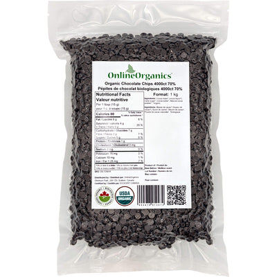 Organic Chocolate Chips 4000ct 70%