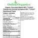 Organic Chocolate Wafers 66% "Tchiloli" (Certified Fairtrade) Nutritional Facts