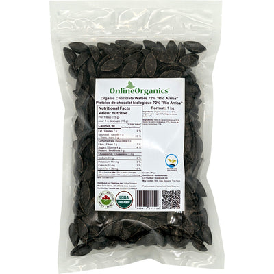 Organic Chocolate Wafers 72% "Rio Arriba" (Certified Fairtrade)