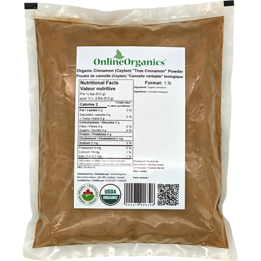 Organic Cinnamon (Ceylon) "True Cinnamon" Powder