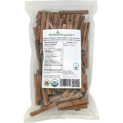 Organic Cinnamon Sticks (Ceylon) "True Cinnamon" (Certified Fairtrade)