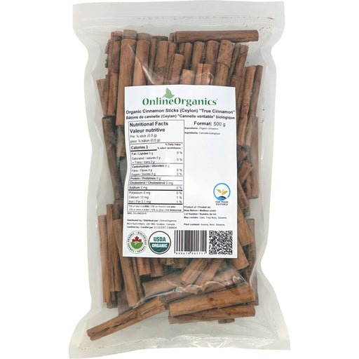 Organic Cinnamon Sticks (Ceylon) "True Cinnamon" (Certified Fairtrade)