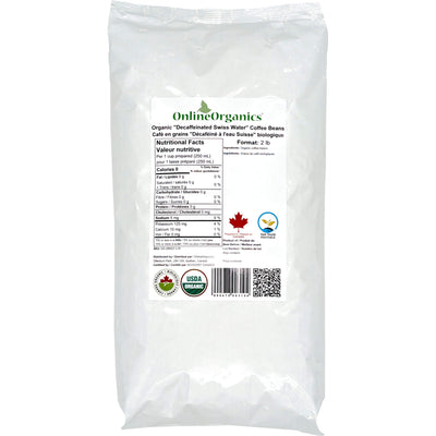 Organic "Decaffeinated Swiss Water" Coffee Beans (Certified Fairtrade)