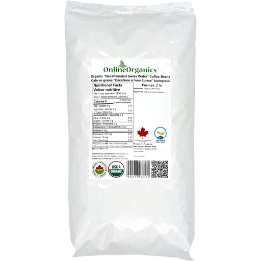 Organic "Decaffeinated Swiss Water" Coffee Beans (Certified Fairtrade)