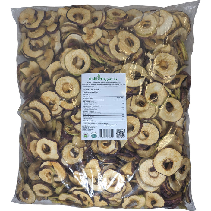 Organic Dried Apple Slices from Quebec