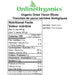 Organic Dried Yacon Slices Nutritional Facts