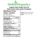 Organic Extra Virgin Olive Oil Nutritional Facts