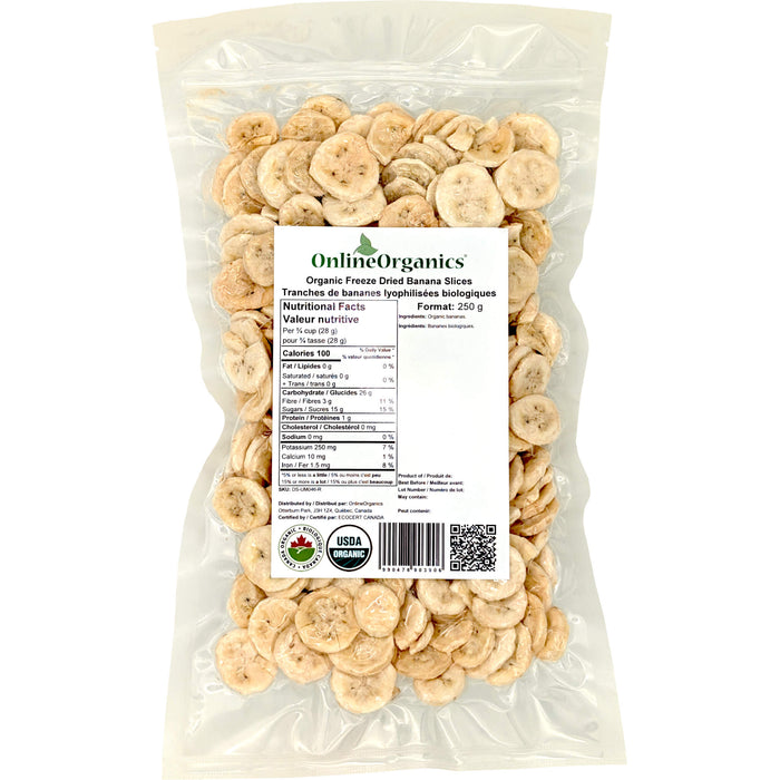 Organic Freeze Dried Banana Slices