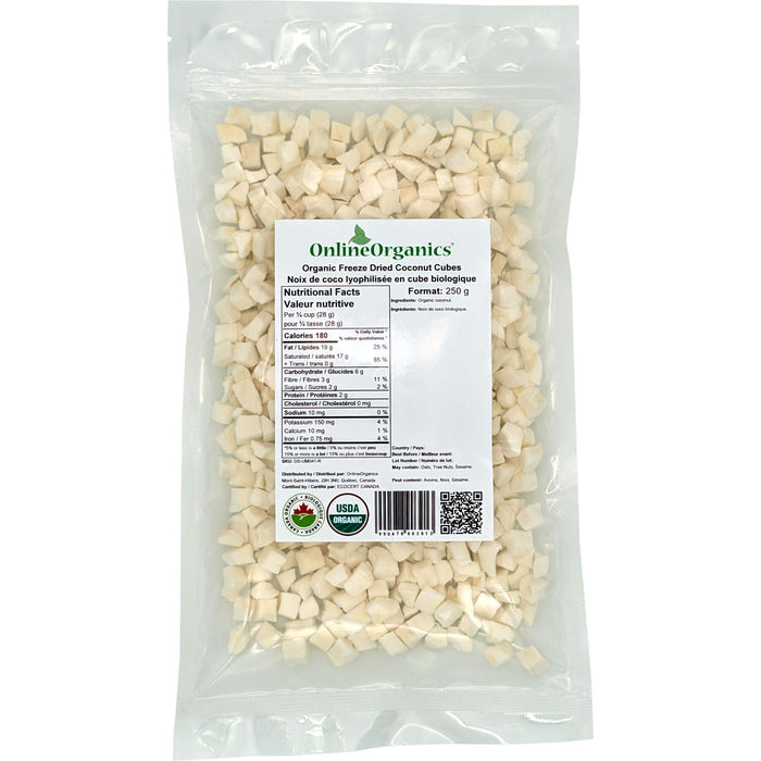 Organic Freeze Dried Coconut Cubes