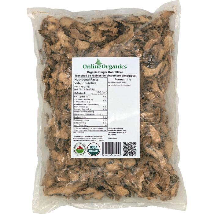 Organic Ginger Root Slices