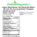 Organic Hard Red Spring Wheat Nutritional Facts