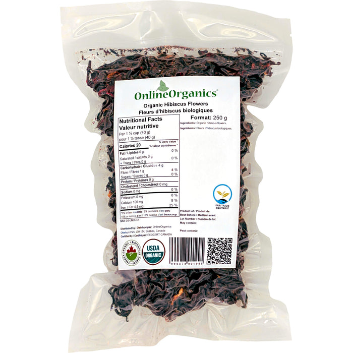 Organic Hibiscus Flowers (Certified Fairtrade)