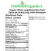 Organic Long Brown Rice Flour Nutritional Facts