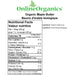 Organic Maple Butter from Quebec Nutritional Facts