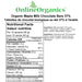 Organic Maple Milk Chocolate Bars 37% (Certified Fairtrade) Nutritional Facts