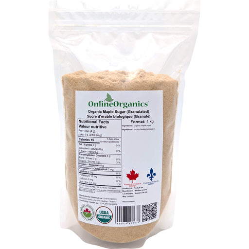 Organic Maple Sugar (Granulated) from Quebec