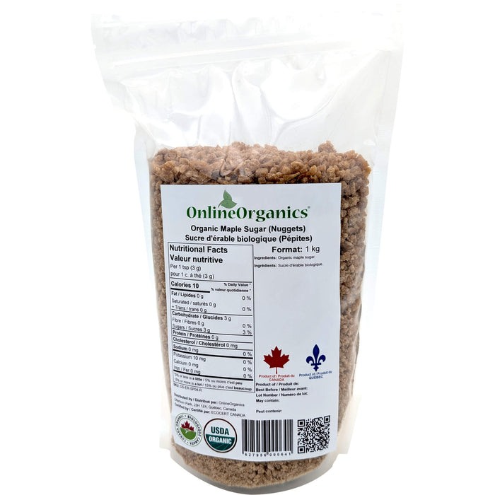 Organic Maple Sugar (Nuggets) from Quebec