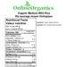 Organic Medium Wild Rice Nutritional Facts