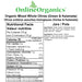 Organic Mixed Whole Olives (Green & Kalamata) Nutritional Facts