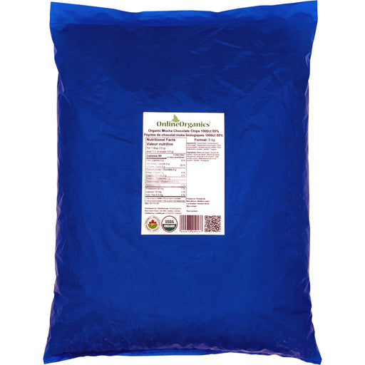 Organic Mocha Chocolate Chips 1000ct 55%