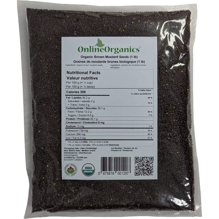 Organic Mustard Seed Brown Whole