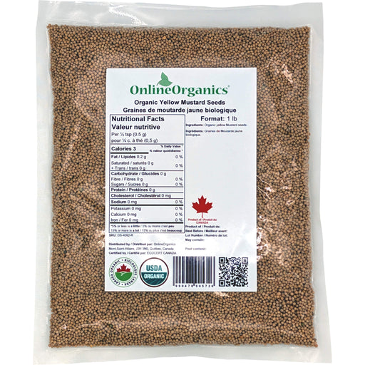 Organic Mustard Seed Yellow Whole