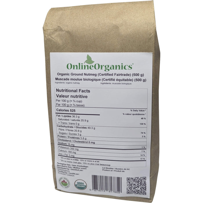 Organic Ground Nutmeg (Certified Fairtrade)