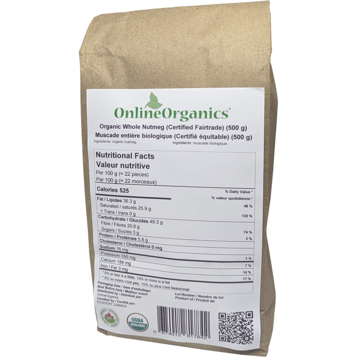 Organic Whole Nutmeg (Certified Fairtrade)