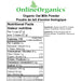 Organic Oat Milk Powder Nutritional Facts