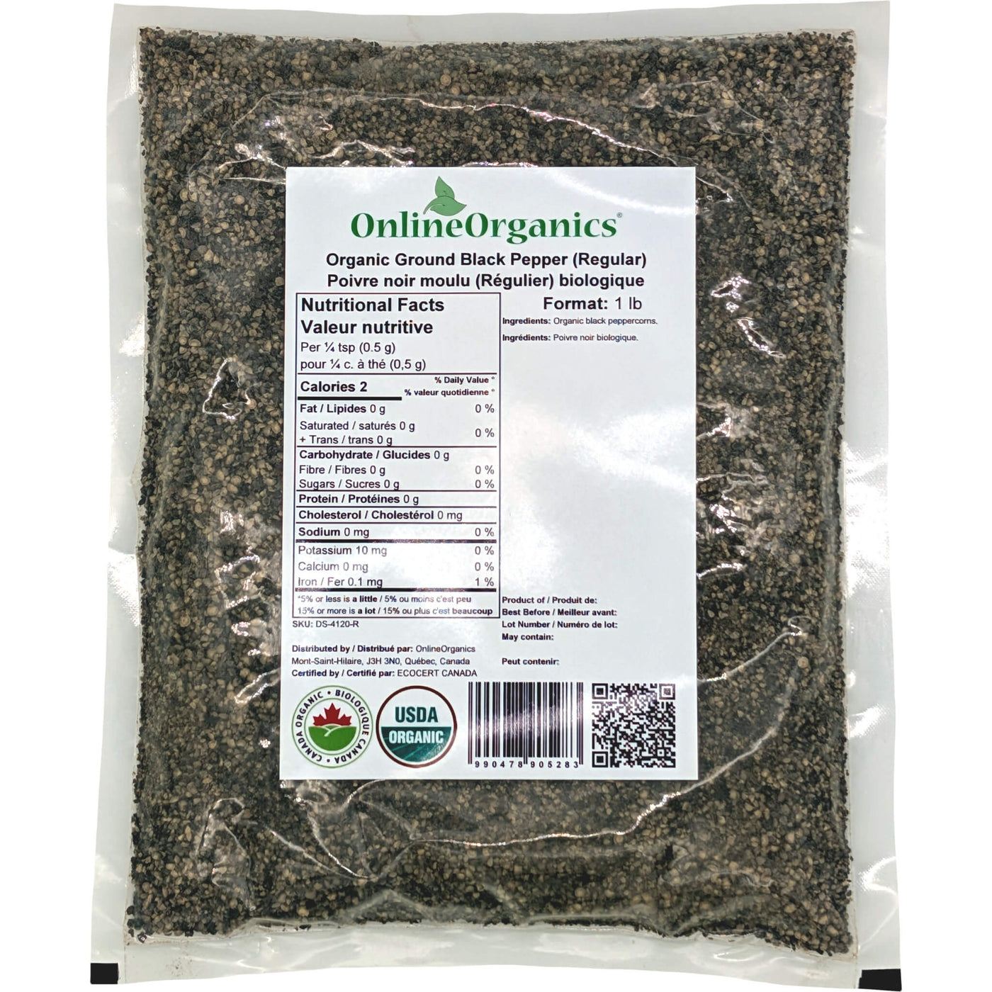 Organic Ground Black Pepper (Regular) — OnlineOrganics