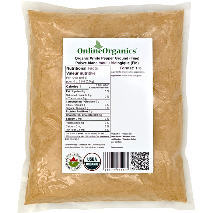 Organic White Pepper Ground