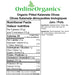 Organic Pitted Kalamata Olives Nutritional Facts