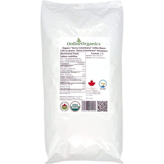 Organic "Sierra Colombiana" Coffee Beans (Certified Fairtrade)