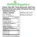 Organic Spice Mix "Pasta Seasoning" (Salt Free) Nutritional Facts