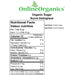 Organic Sugar Nutritional Facts