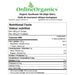 Organic Sunflower Oil (High Oleic) from Quebec Nutritional Facts