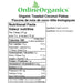 Organic Toasted Coconut Flakes Nutritional Facts