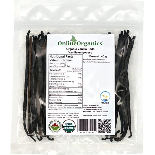 Organic Vanilla Pods (Certified Fairtrade)